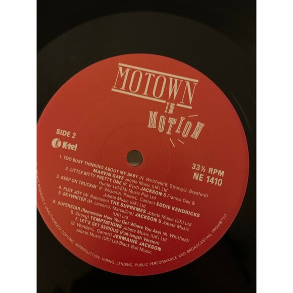 MOTOWN IN MOTION - 28 CLASSIC MOTOWN DANCE HITS - THE ORIGINAL HITS - Picture 5 of 7